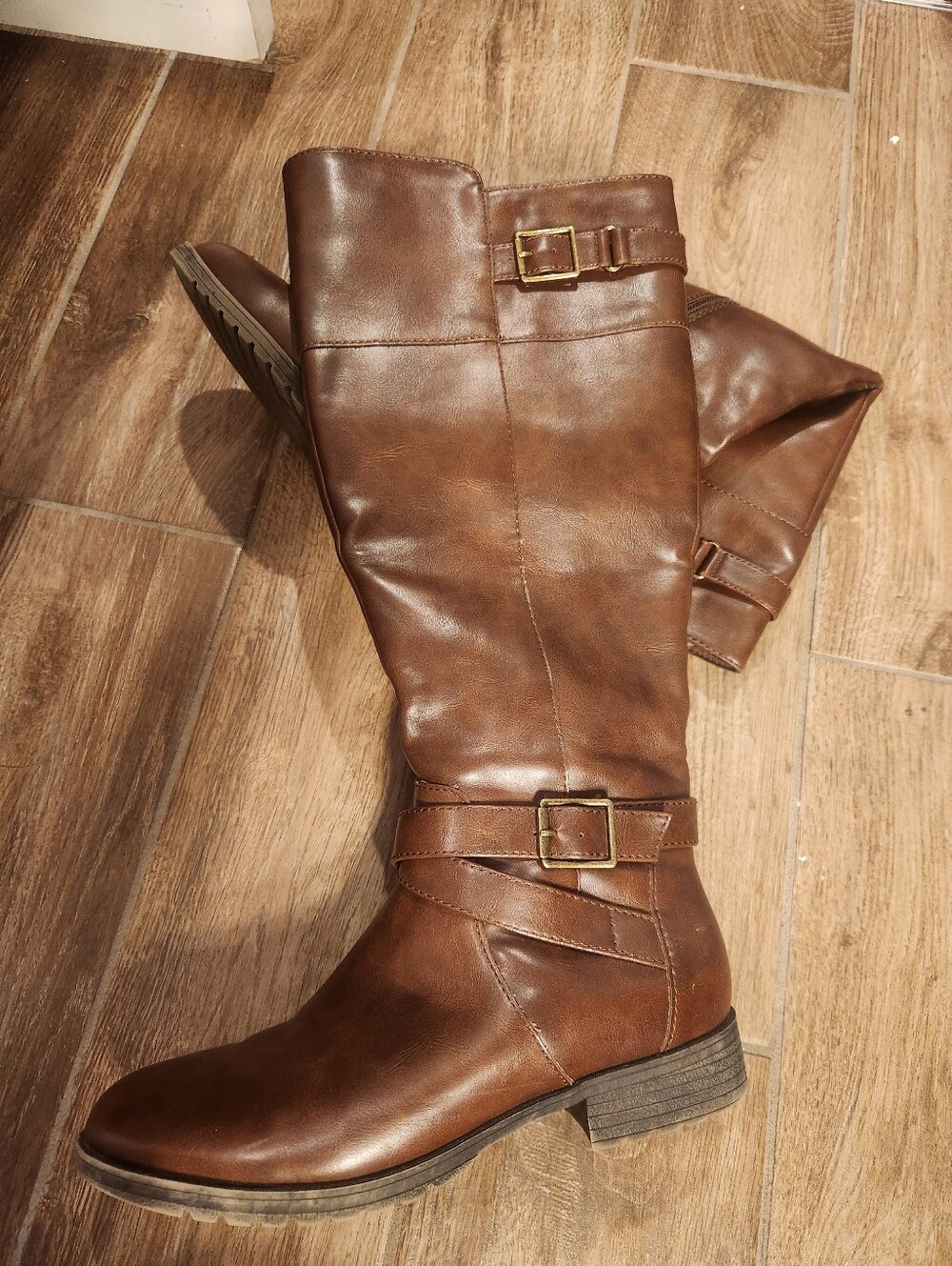 Kim Rogers Brown Heeled Ankle Boots